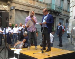 Lucio Matteucci con Nicola Zingaretti