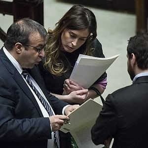 Il ministro per le Riforme Maria Elena Boschi ieri alla Camera