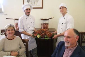 Pranzo viterbese per gli studenti tedeschi