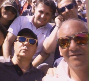 Marini, Marcosano, Santucci e Grancini in curva nord