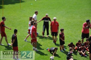 Un momento dell'ultima edizione del Milan junior camp