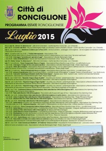 La locandina degli eventi del Tuscia in Jazz Festival