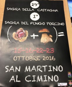 A San Martino al Cimino quest'anno castagna fa rima con funghi porcini