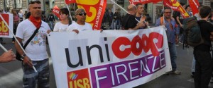 Proteste dei lavoratori a Firenze